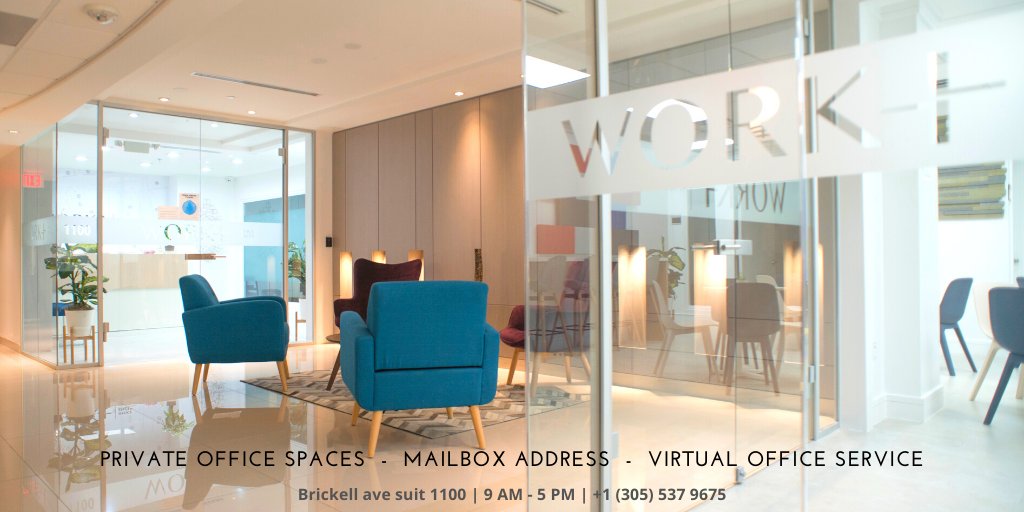 workplusoffice's tweet photo. Private Office spaces in Brickell area. Come and book a tour with us and choose your own lockable private office #entrepreneurs #coworking #coworkingspace #brickell #Miami #conferenceroom #officespace https://t.co/j9xioDqxQw