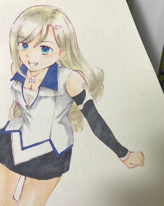 EZとFTごちゃまぜポーズ練習 レベちゃんは髪色が思い通りにできなくて没った
