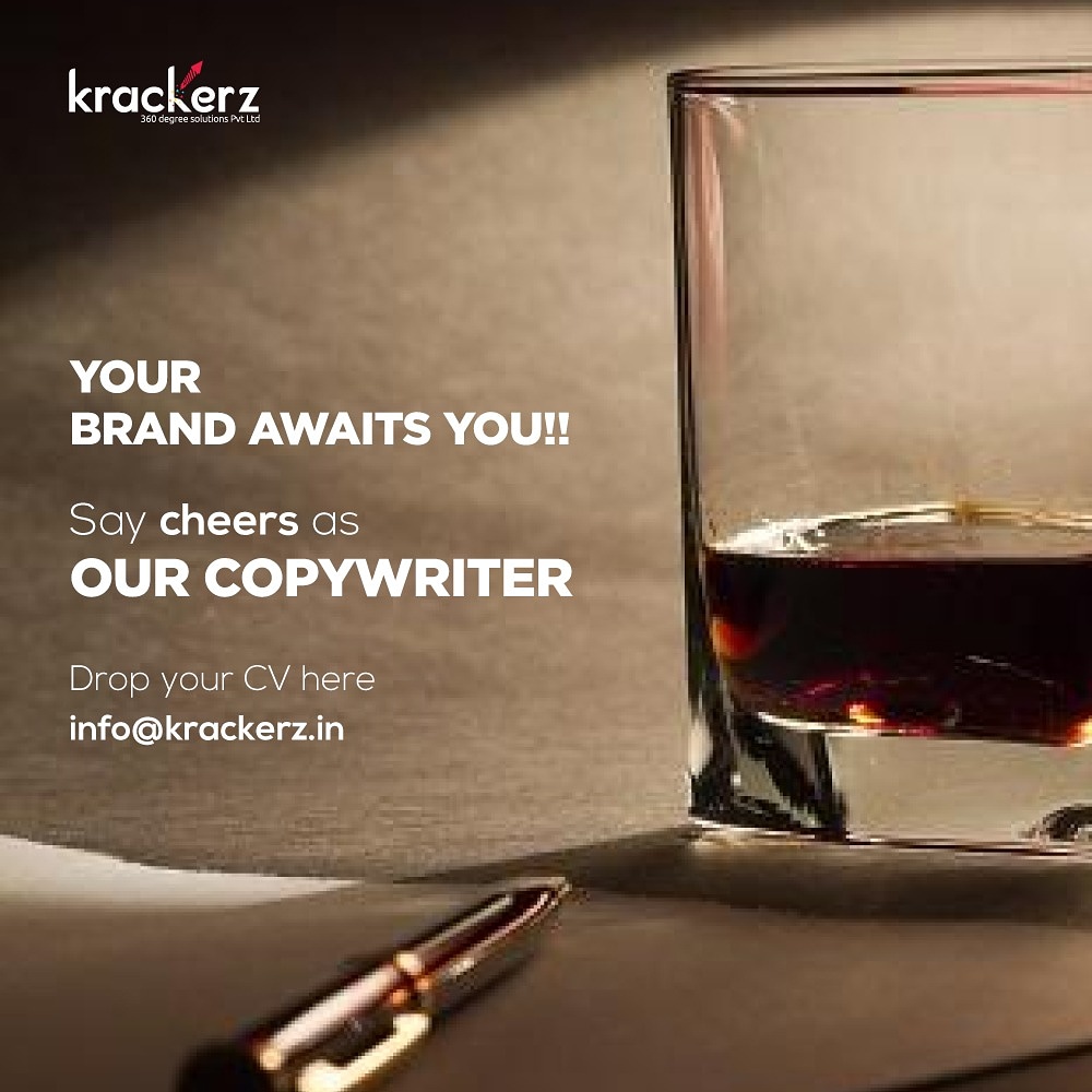KrackerzIN's tweet photo. We are setting up a platform for copywriter like you to join us. Take up the next big step in your career with Krackerz if you are ready to step up.
#Krackerz #Hiring #CopyWriter #CreativeWriters #ContentWriter #Job #Requirement #JoinUs #DigitalMarketingAgency #DigitalMarketing https://t.co/3p5U8lmjdu