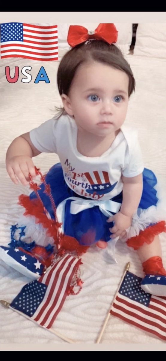 m_salazarzamora's tweet photo. Happy 4th of July ๐บ๐ธ to all of our family, friends and @TomballISD family. Hope you all take some time to enjoy this weekend, but please stay safe. Here is my favorite little ๐งจ firecracker from far away. #AryaRose @MatteoCall ๐บ๐ธโค๏ธ https://t.co/EZ1J5wuSO3