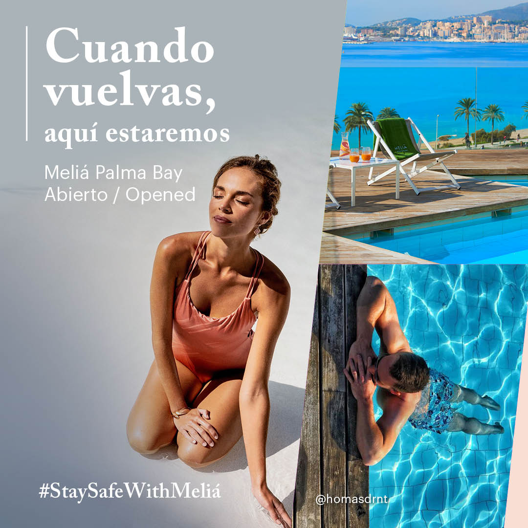 Cuando vuelvas, estaremos aquí para cuidarte. Ya puedes volver a sentir la luz #Mediterráneo, desde nuestro Meliá Palma Bay. Disfrutarás como siempre con las máximas garantías de seguridad #StaySafeWithMelia #Mallorca