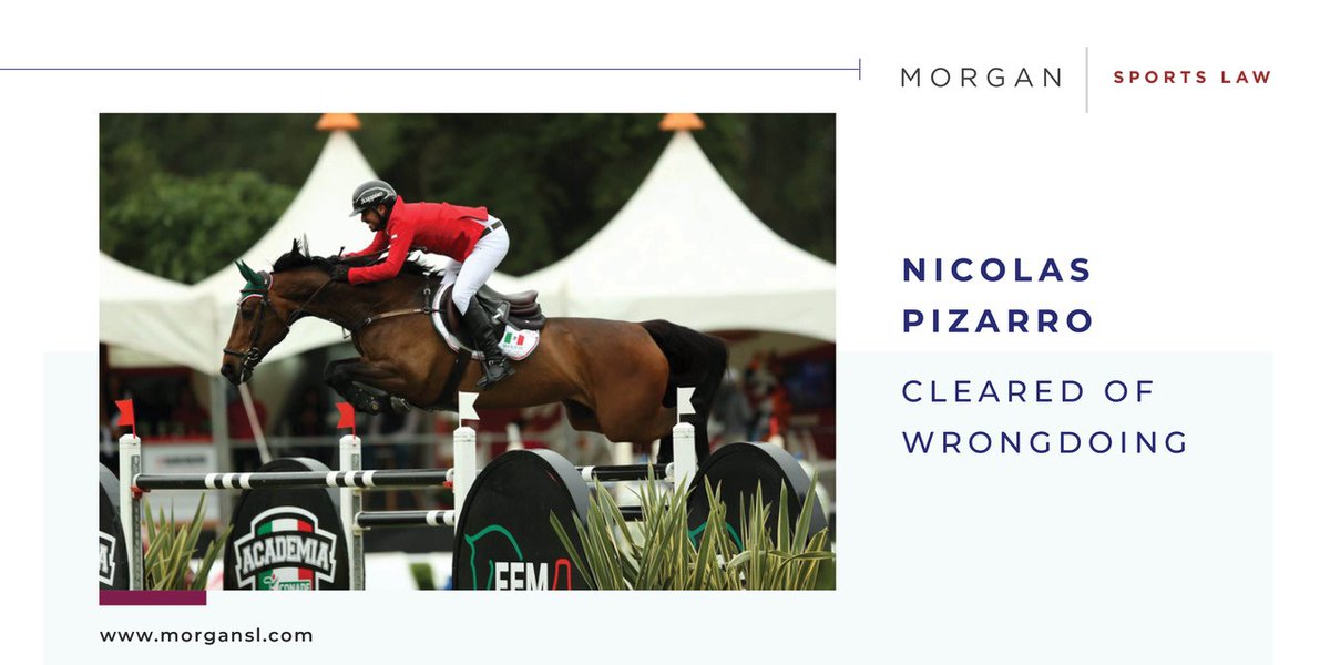 Morgan Sports Law client, Nicolas Pizarro, cleared of wrongdoing: bit.ly/3iqayGf