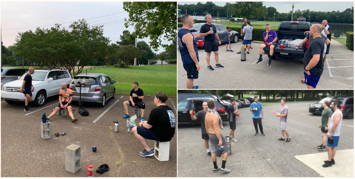 50 total PAX kicked off their day and #DidBetter 

5 at The Armory
11 at <a href="/F3Berm/">The Bermuda Triangle - F3</a>
15 at Blazing Saddle 
11 (1 FNG: Tackleberry) at The Lair
8 at @F3_TheRuins incl Men in Tights from <a href="/F3Houston/">F3Houston</a>

32/52 for #PLC = 62% #F3tention

#F3counts #2ndFcountstoo #MemphisMojo #MemphisRules