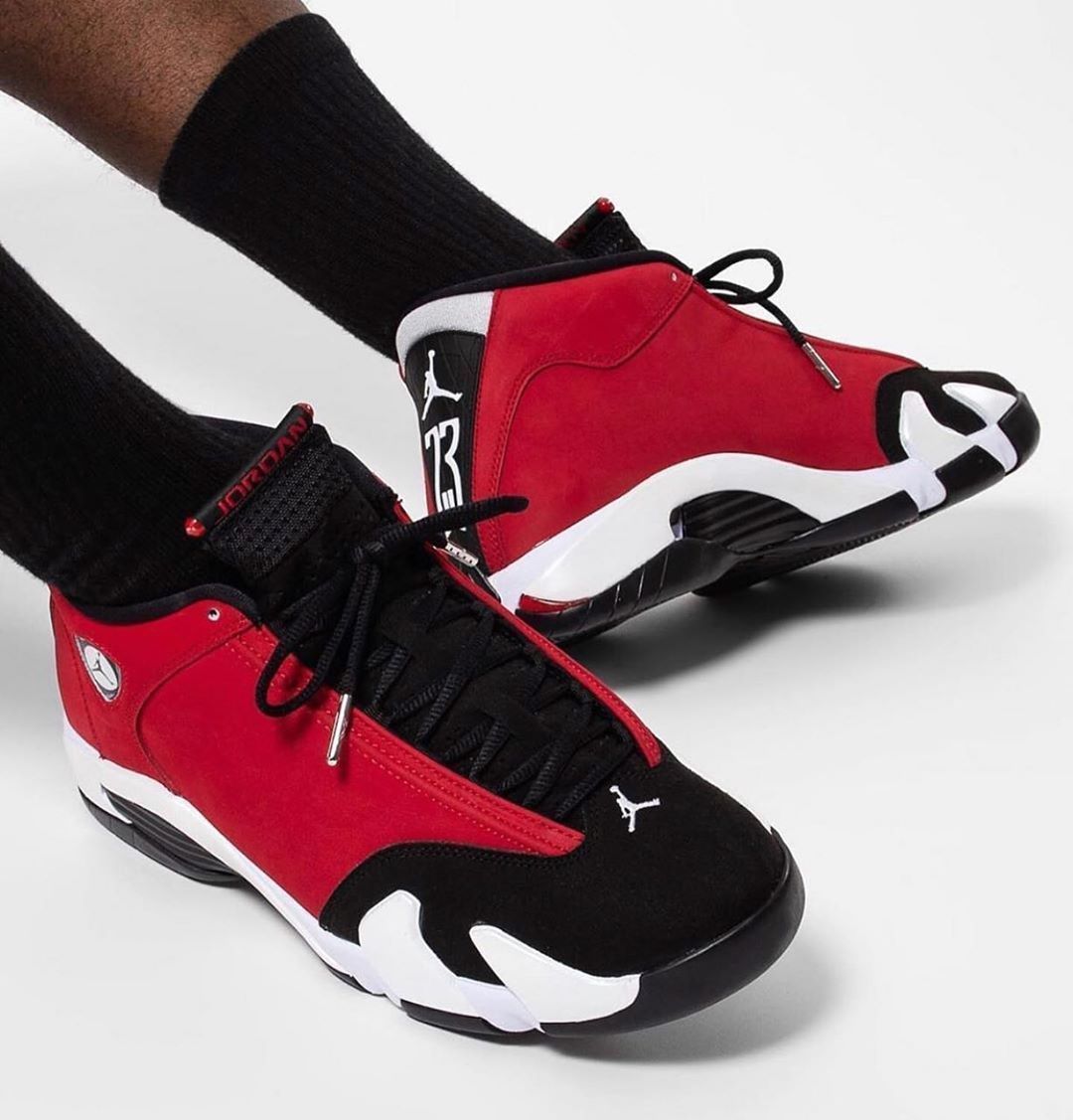 jordan 14 toro on feet