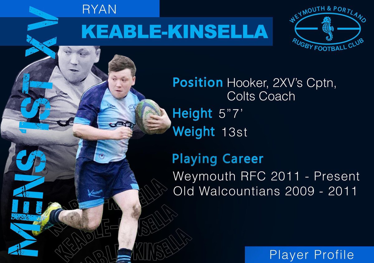 **PLAYER PROFILE - MENS 1ST XV**
#wprfc #weymouthandportlandrugbyclub #upthemightyseahorses