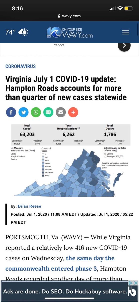 City of Norfolk is only pushing for us to leave because they want their Phase 3 holiday weekend to look good for tourists. But we're NOWHERE near ready to open up more if you look at the numbers.