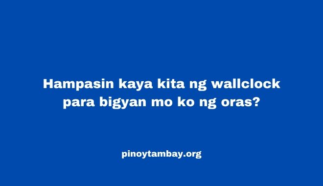 TambayBlog's tweet image. Oras lamang
pinoytambay.org/oras-lamang/