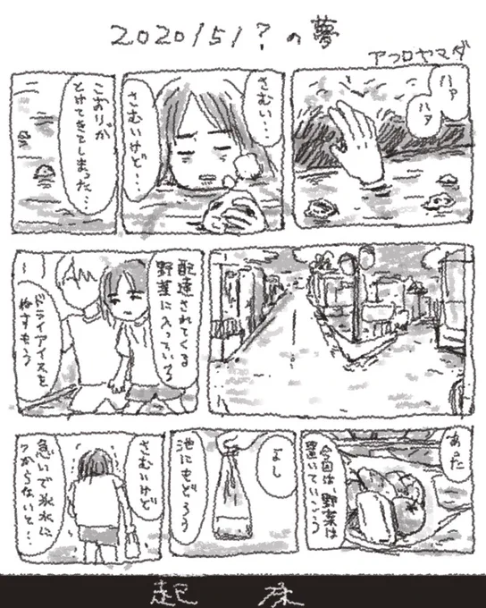 氷の池から 2020/5/?
#夢日記 