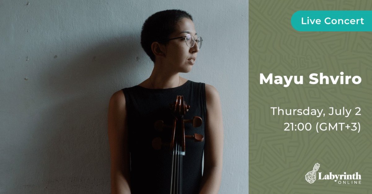 Live Concert today at 2PM ET with #MayuShviro. 

Born in Israel of Japanese and Iraqi decent, Mayu started her studies on the cello when she was 6. She discovered modal music at the age of 18. 

facebook.com/events/s/mayu-…

Presented by #LabyrinthOnline