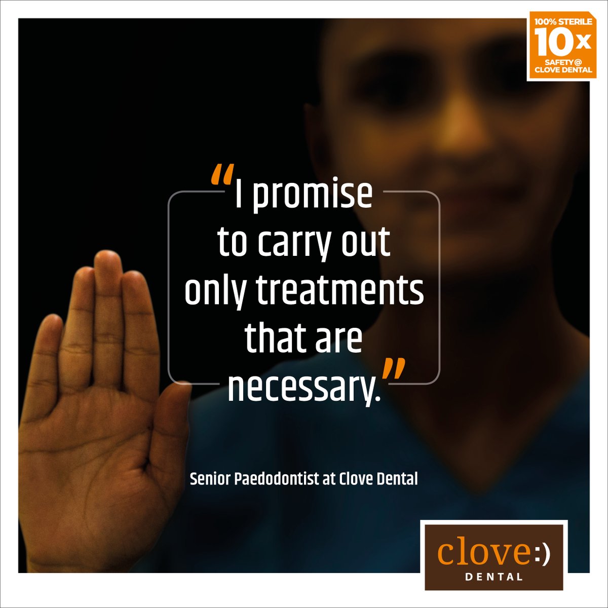 As a part of our #values & #ethics, we at @Clove_Dental have always kept the safety & protection of the people at our top priority. #CloveDental #WePromise #DoctorsDay2020