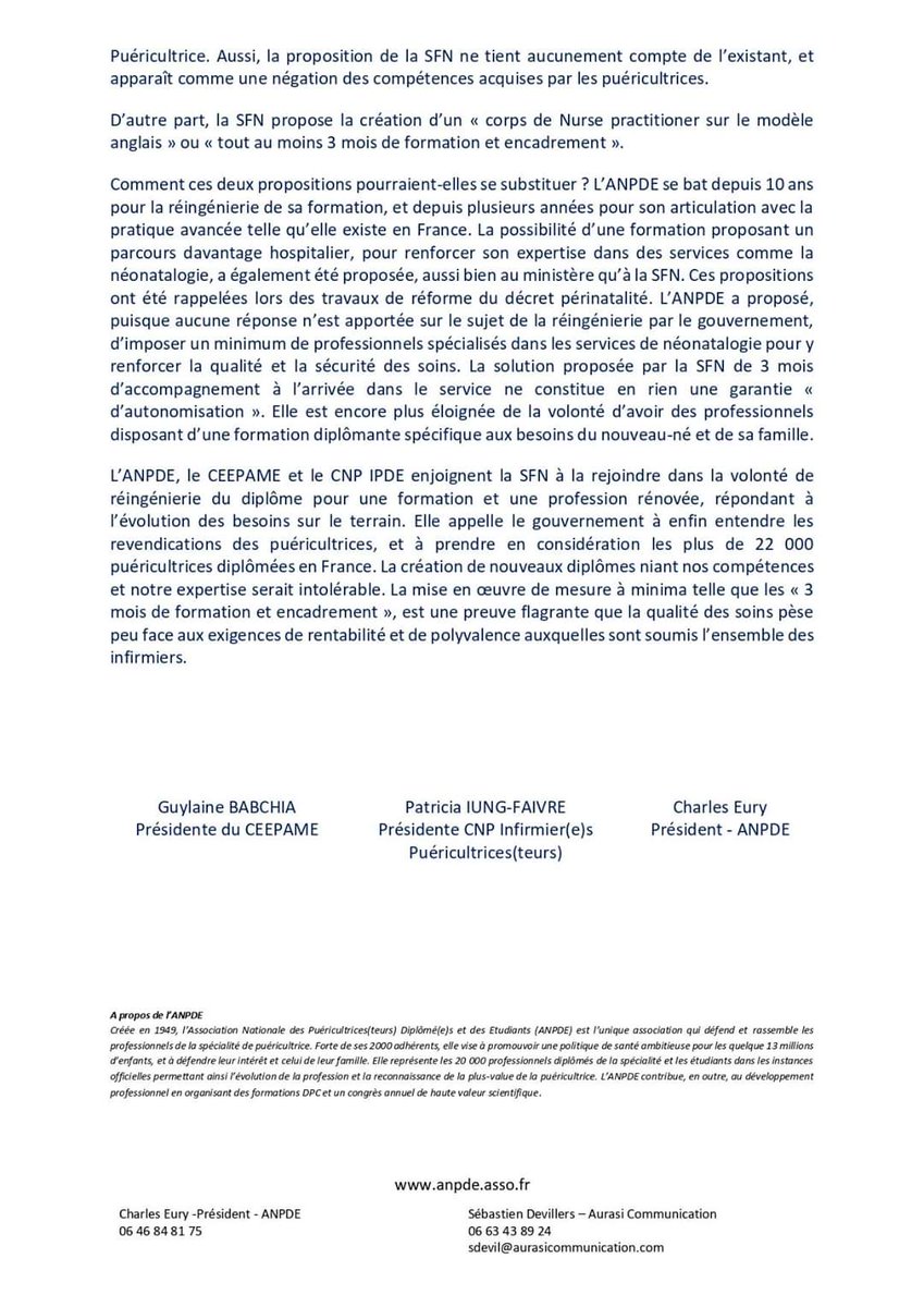 Président de l'ANPDE tweet media
