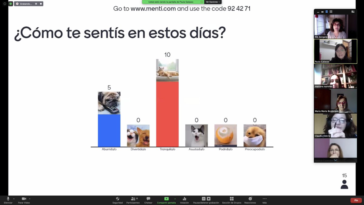 AleZangaraOK's tweet photo. Hermoso encuentro con lxs docentes de @cnlp_unlp 
Hoy comparamos #EVEAS
Es impresionante el aprendizaje en estos meses. Otro impacto positivo de la pandemia
#QuedateEnCasa https://t.co/ptSgwgIQuw