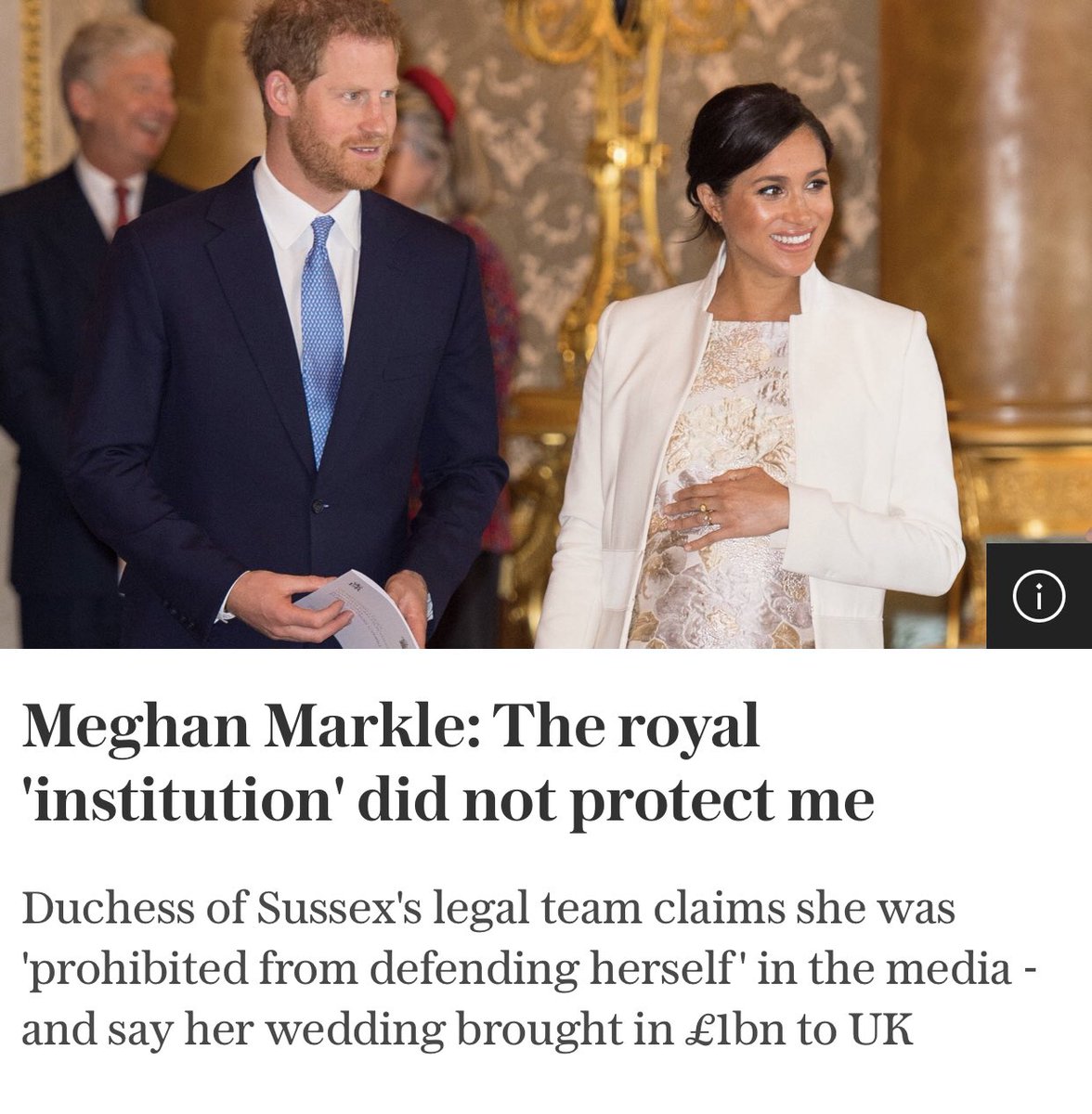 JungleDaily's tweet photo. Meghan Markle was prohibited by the Royal Family from defending herself when she was bullied by the media during her pregnancy- Prince Andrew was allowed to go on the BBC and spout drivel about not being able to sweat when it was claimed he was a nonce https://t.co/ETrOP7caYc