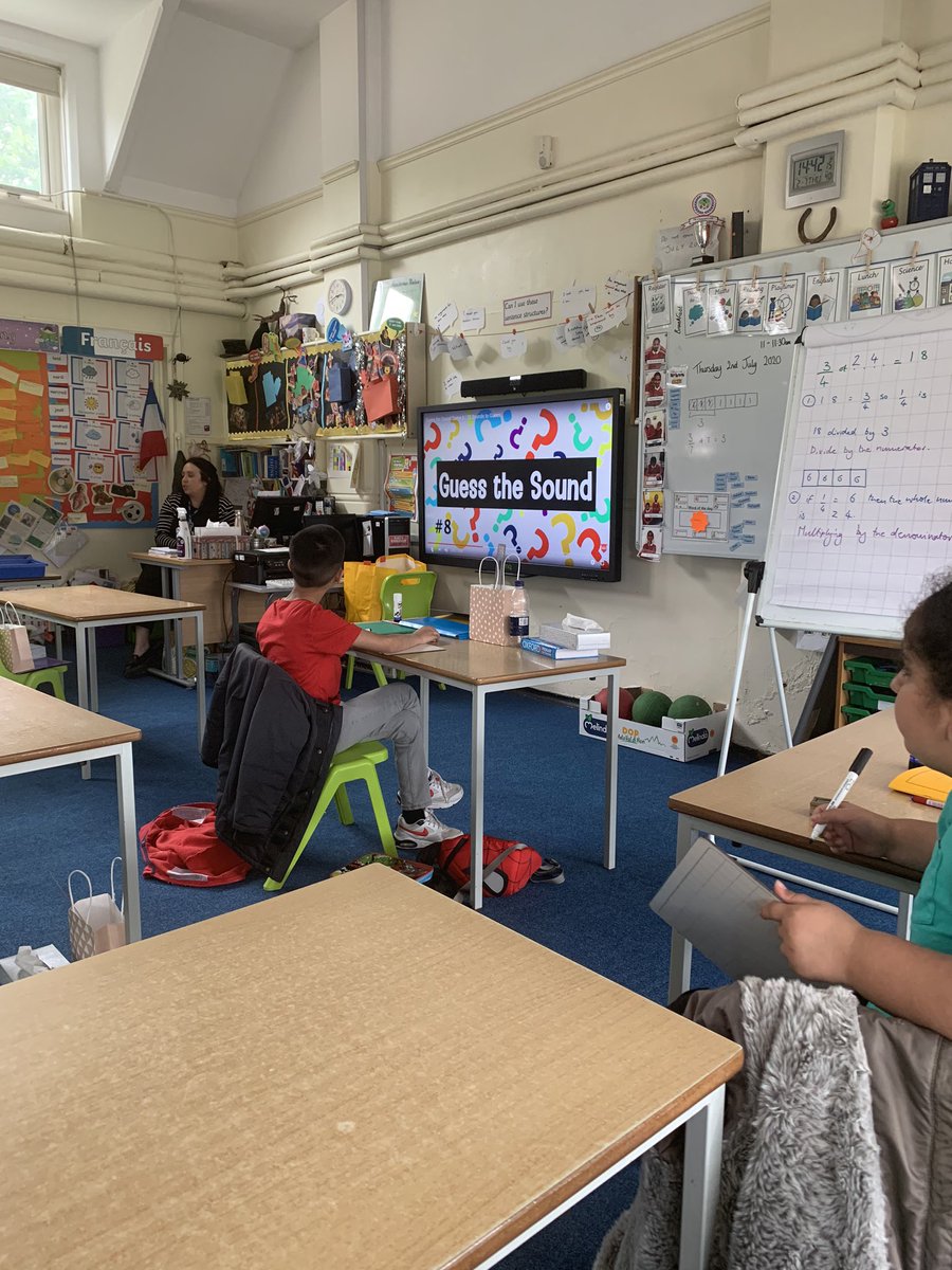 Mrs_WilliamsBF's tweet photo. In Hawthorn group we have been learning about sound in science this afternoon and now we are playing guess the sound! ⭐️ @BirchfieldsPS @Miss_Coleman1 https://t.co/r88YO4ZyJW