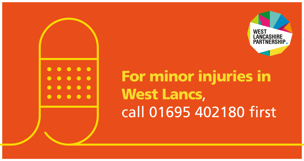 Westlancsbc's tweet photo. If you want to access the #Ormskirk urgent treatment centre or #Skem walk in centre contact the number below first https://t.co/ImeGxRNyBC https://t.co/cSsAUwCcSX