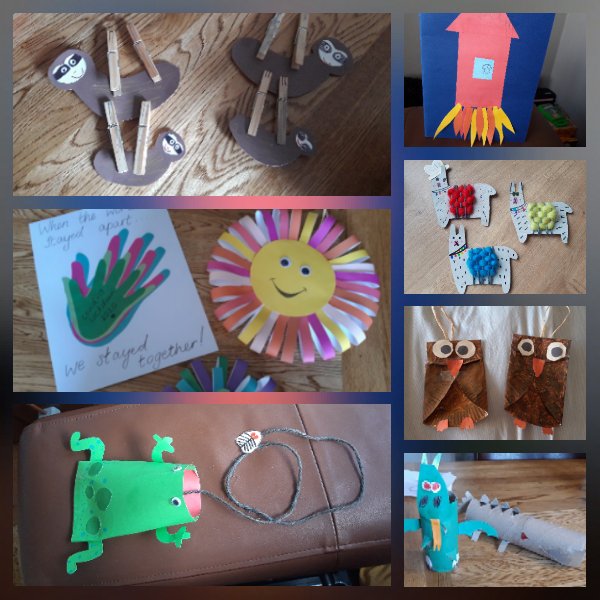 jaynegr89012025's tweet photo. @PrimaryBg Some of our crafty things Daisy and Finley have enjoyed ๐คฉ #mummymaker! https://t.co/N1T7G9TXQB