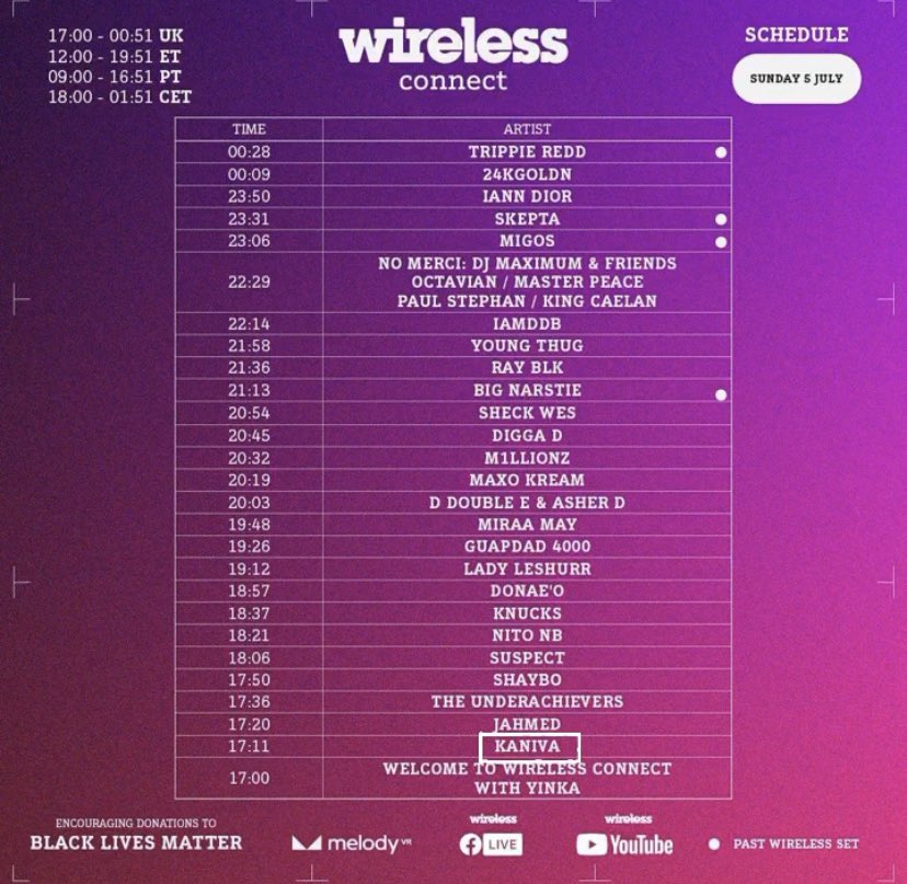 KanivaOH's tweet image. I’m Opening This Years @WirelessFest On Sunday 🤩🔥

 Make Sure You Either Download The @MelodyVirtual App To Watch In 360!

Or You Stream It LIVE On @Facebook &amp;amp; @YouTube!

DONT BE LATE 😈#WirelessConnect