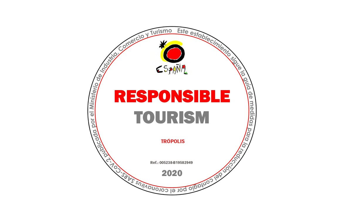 Distintivo para TRÓPOLIS, establecimiento de Turismo Responsable