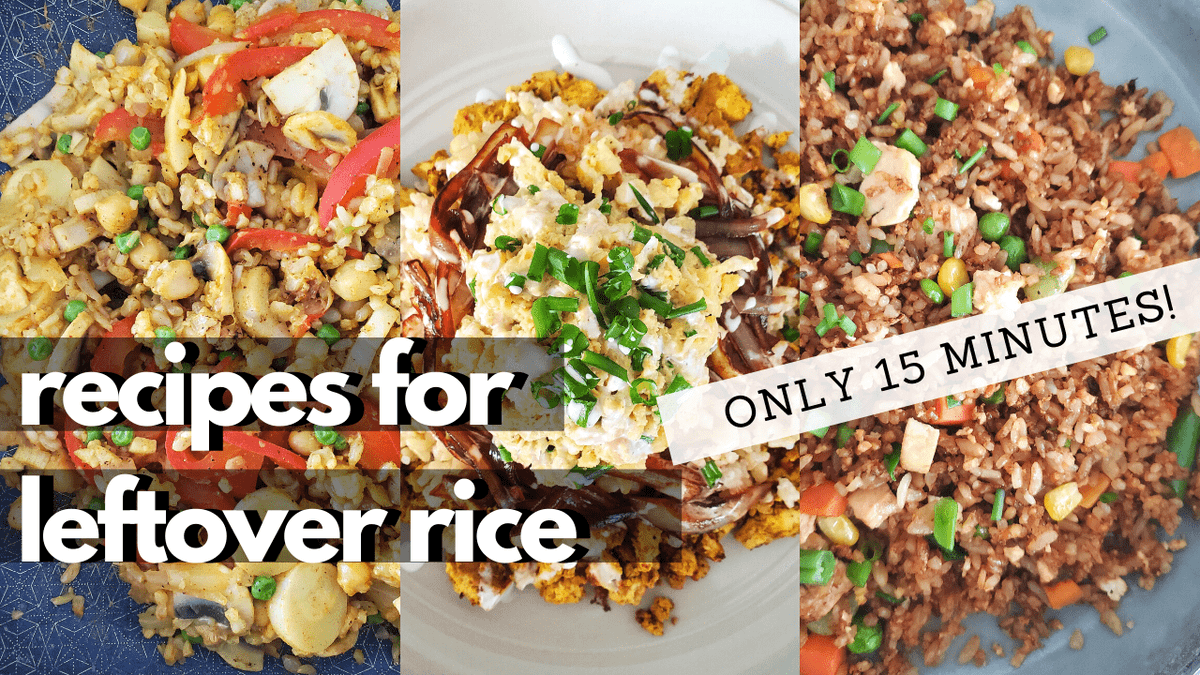 cheaplazyvegan's tweet photo. Back with another recipe video using one of my favourite ingredients -- RICE! 😍 Anybody here who's excited for rice recipes?! Check out the video & blogpost below~ 😊
🌸 https://t.co/3D4tgFz8nY
🌸 https://t.co/E6WjIvKsrR
#cheaplazyvegan #leftoverricerecipes https://t.co/RsJk3FyGny