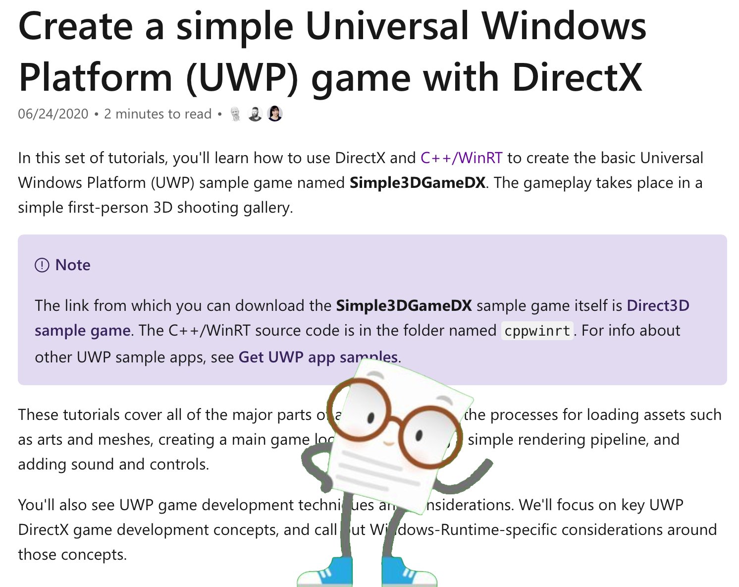 Windows Dev Docs Steve One Of Our Writers Has Spent A Lot Of Time Updating This Fab Directx 3d Game Sample To Use C Winrt It Will Walk You Through All Windows Dev Docs Steve One Of Our Writers Has Spent A Lot Of Time Updating This Fab Directx 3d Game Sample To Use C Winrt It Will Walk You Through All