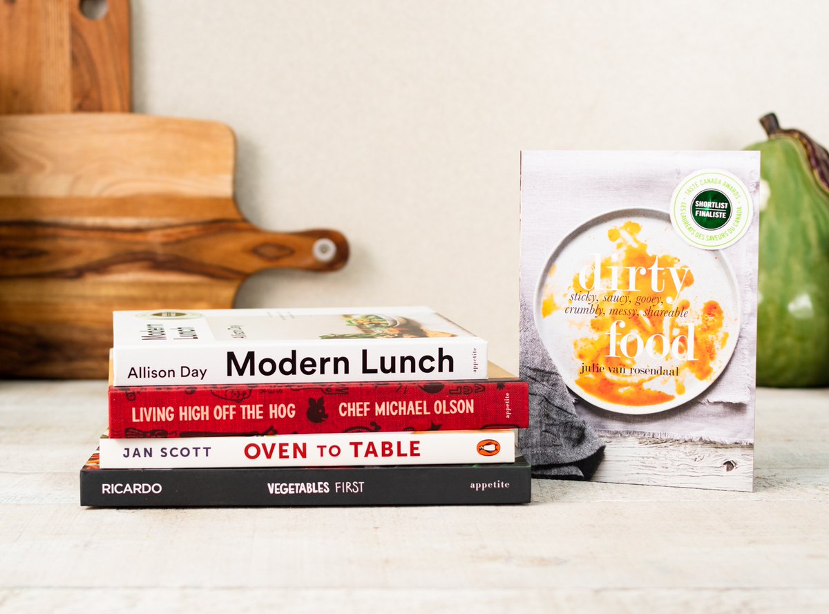 TasteCanada's tweet photo. We are highlighting the #TCShortlist20 all week long! ⁠The next category we're showcasing is Single-Subject Cookbooks, Eng. Visit https://t.co/RCNDj7BQLu for the full list! @dinnerwithjulie @chefmolson @allison_day @jannisescott @Ricardocuisine #tastecanada #tastelovers  ⁠ https://t.co/v4AE9afxy3