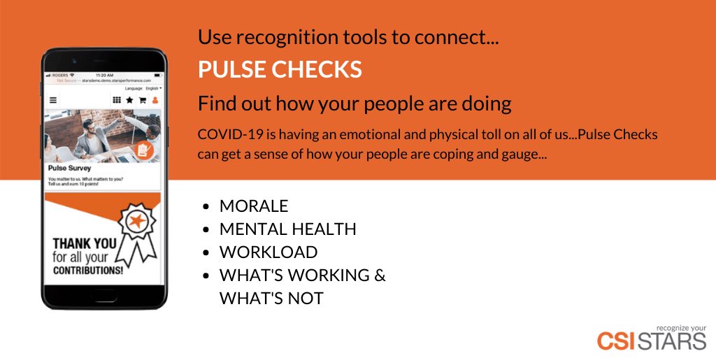 stars_csi's tweet image. Are you paying a third party for employee feedback polls and surveys? It&apos;s included in our recognition platform tools.

Learn more here: bit.ly/2zGih17

#recognitiontools #employeefeedback