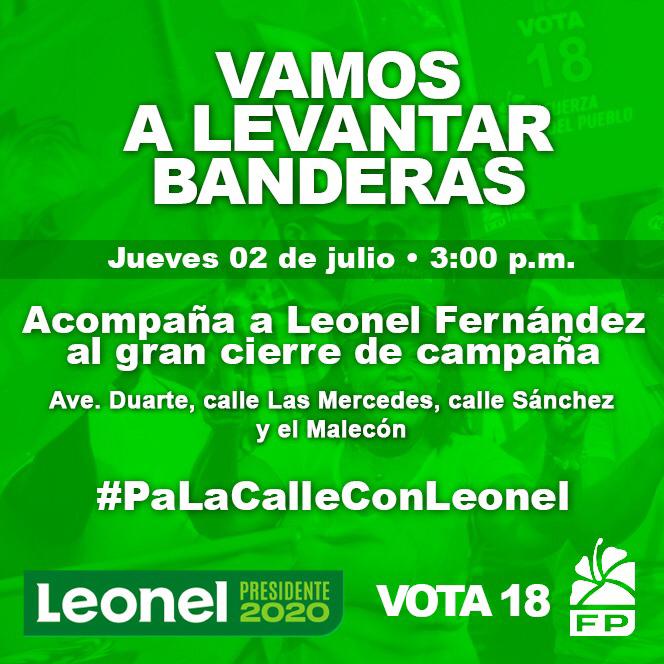 GonzalezJulio0's tweet photo. El 5 de julio, #MeVoyConLeonel Fernández, porque es el único graduado en manejo de crisis y retorno de la confianza. @LeonelFernandez @fpcomunica @PLDenlinea @PartidoPRSC
@ListinDiario
@ElCaribeRD @ElNacionalRD https://t.co/0zQ1Wer5qj