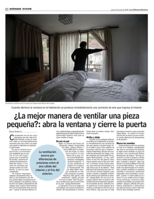 CedeusChile's tweet photo. 🏠 #VentilaciónImporta Cuál es la mejor forma para ventilar nuestras casas para evitar la humedad, contaminación instradomiciliaria y las enfermedades respiratorias? Nuestro investigador @WaldoBustamantG conversó con @lun sobre las recomendaciones ⬇️⬇️ 
https://t.co/cNtifuQoXJ https://t.co/EZxpM0YID3