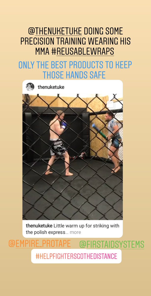 Keeping those money makers protected while training while staying fight ready  @TheNukeTuke #reusablewraps #mma #muaythai #k1 #boxing #helpingfightersgothedistance #bellator #ufc #glory #onefc #brave @EmpireProTape #TAPEOFCHAMPIONS