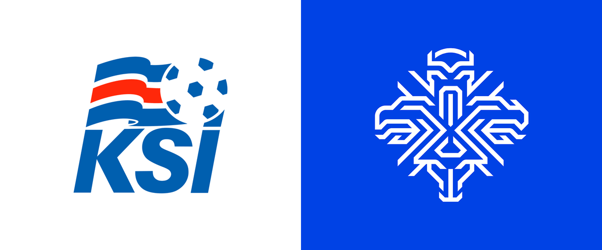 Today on Brand New (Reviewed): New Logo and Identity for Iceland National Football Team by Brandenburg underconsideration.com/brandnew/archi…