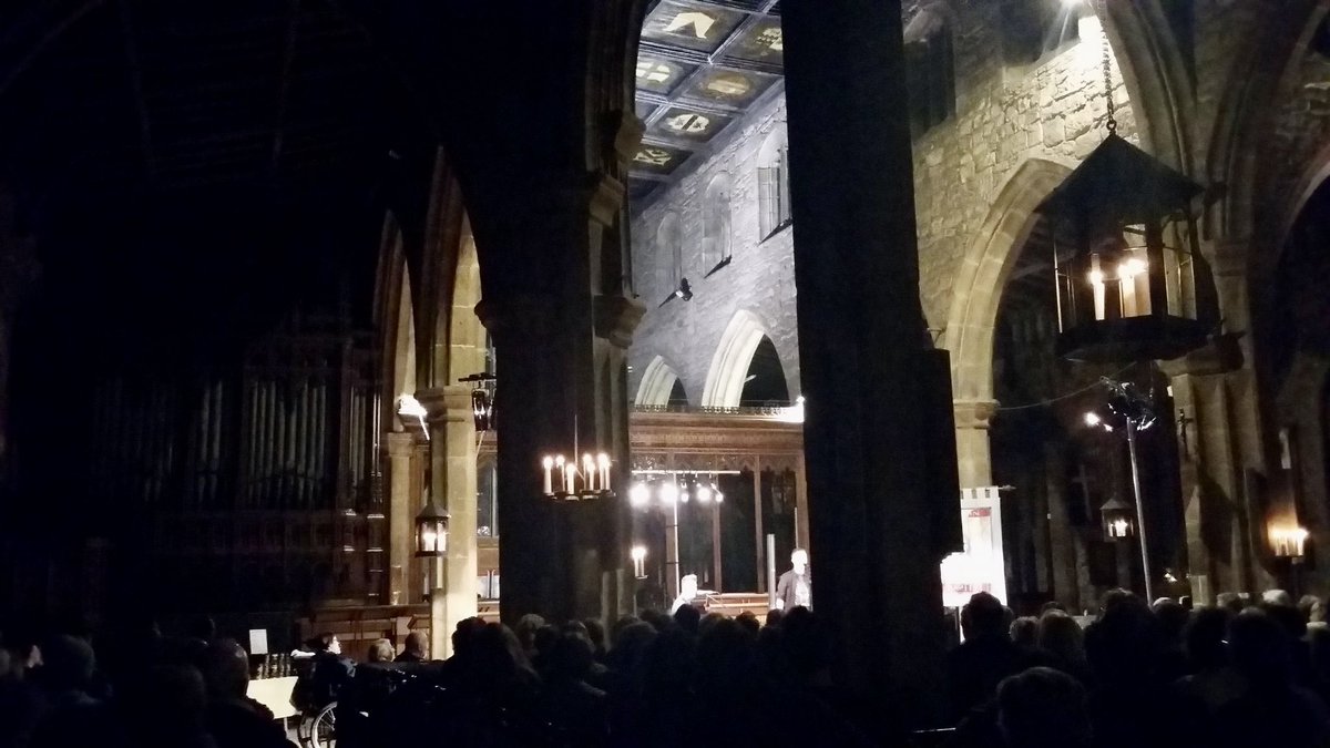 OHooleyandTidow's tweet photo. Our last gig before #lockdown was at the phenomenal @HalifaxMinster to a sell out crowd and was AMAZING!! This is for everyone in the arts that is massively affected by the lack of government support. Don’t forget that the soundtrack to all our lives is MUSIC. #LetTheMusicPlay https://t.co/YCvH9oa05R