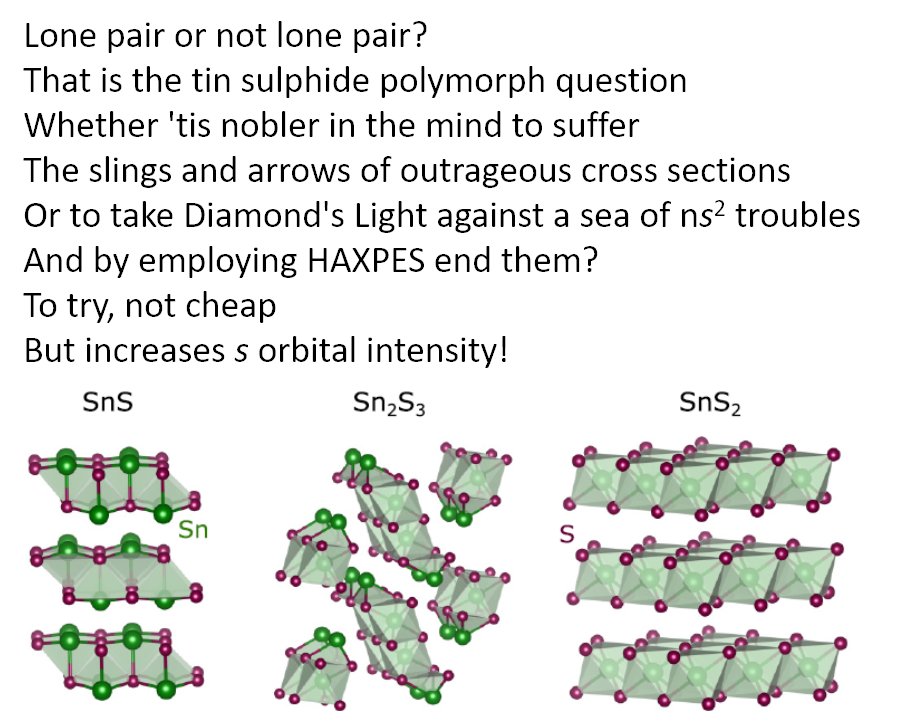 livunisire's tweet photo. @lonepair or not @lonepair that is the tin sulphides polymorph question! New paper by @Leannee_Jones is now online in @PhysRevMater at https://t.co/W6sthLdwSf Great collaboration between @livunisire, @livuniphysics, @leeaburton, Jonathan Skelton and who else but @lonepair! Yay!🎉 https://t.co/2Hw7UAMtBK