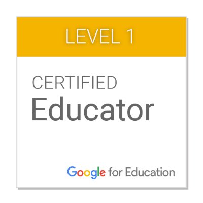 Mollie Bongiovi (@mgbongiovi) on Twitter photo I finally had the time and now I’m a Google Certified Educator Level 1. You can do it too! I can’t believe I waited so long to do it. <a href="/Dr_Corcoran/">Dr.Jennifer Corcoran</a> @EdTechDir I finally had the time and now I’m a Google Certified Educator Level 1. You can do it too! I can’t believe I waited so long to do it. <a href="/Dr_Corcoran/">Dr.Jennifer Corcoran</a> @EdTechDir