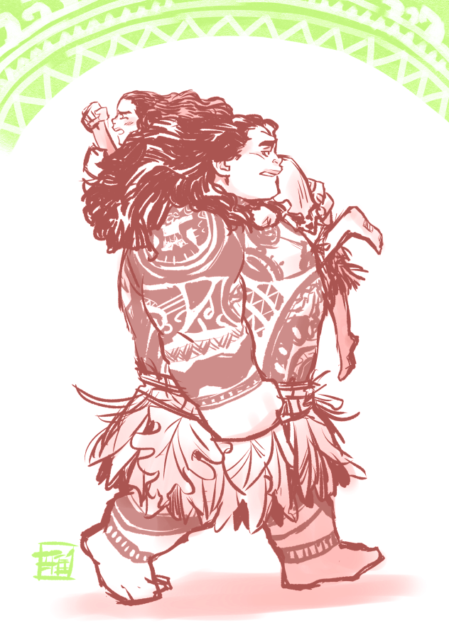 マウモア Moana 龍輝雅龍のイラスト