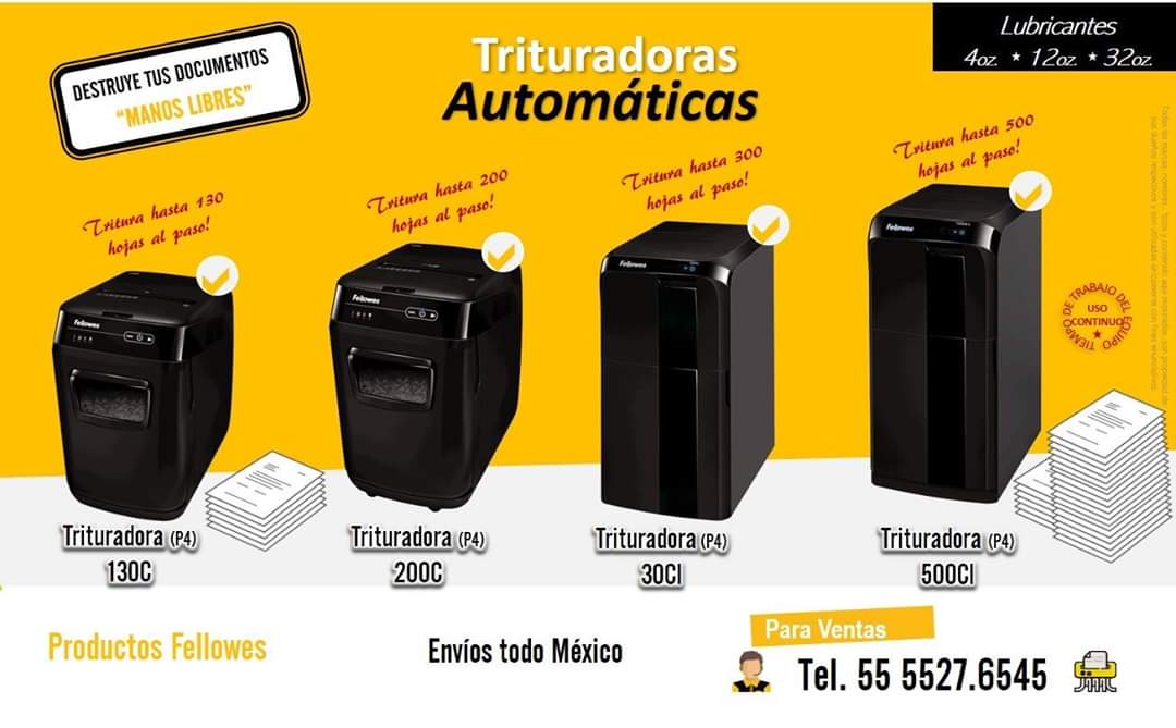 fellowesventas's tweet photo. 📄Muchos Documentos y/o #ArchivoMuerto por #Destruir 🗃️ ? ...la respuesta es una#Trituradora de Papel #Automática #Fellowes 👌
💁Carga el Papel ➕ Pulsa el Botón ➕ Y te vas🏃♂️ Sencillo, rápido y Seguro!😉 #FelizJueves
#Automax #500Cl #300Cl #200c #130c #Autofeed #FellowesMx #INE https://t.co/XfVo6sIfge