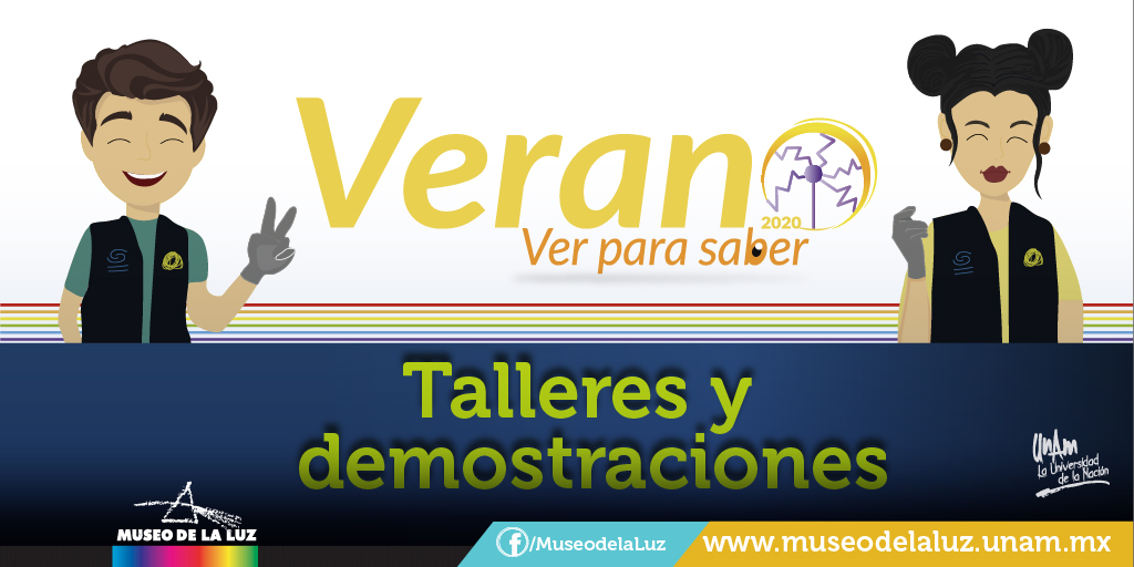 MuseodelaLuz's tweet photo. 🏛🌐 Disfruta este verano con las actividades del @MuseodelaLuz a distancia. Espera los próximos videos con nuestros anfitriones ➡️ https://t.co/MMu238yhh5. ❤️☀️

📆 Martes y sábados de julio
🕛 12 horas

#Verano2020 #VerParaSaber #CienciaADomicilio https://t.co/K0Cn0rG2cm