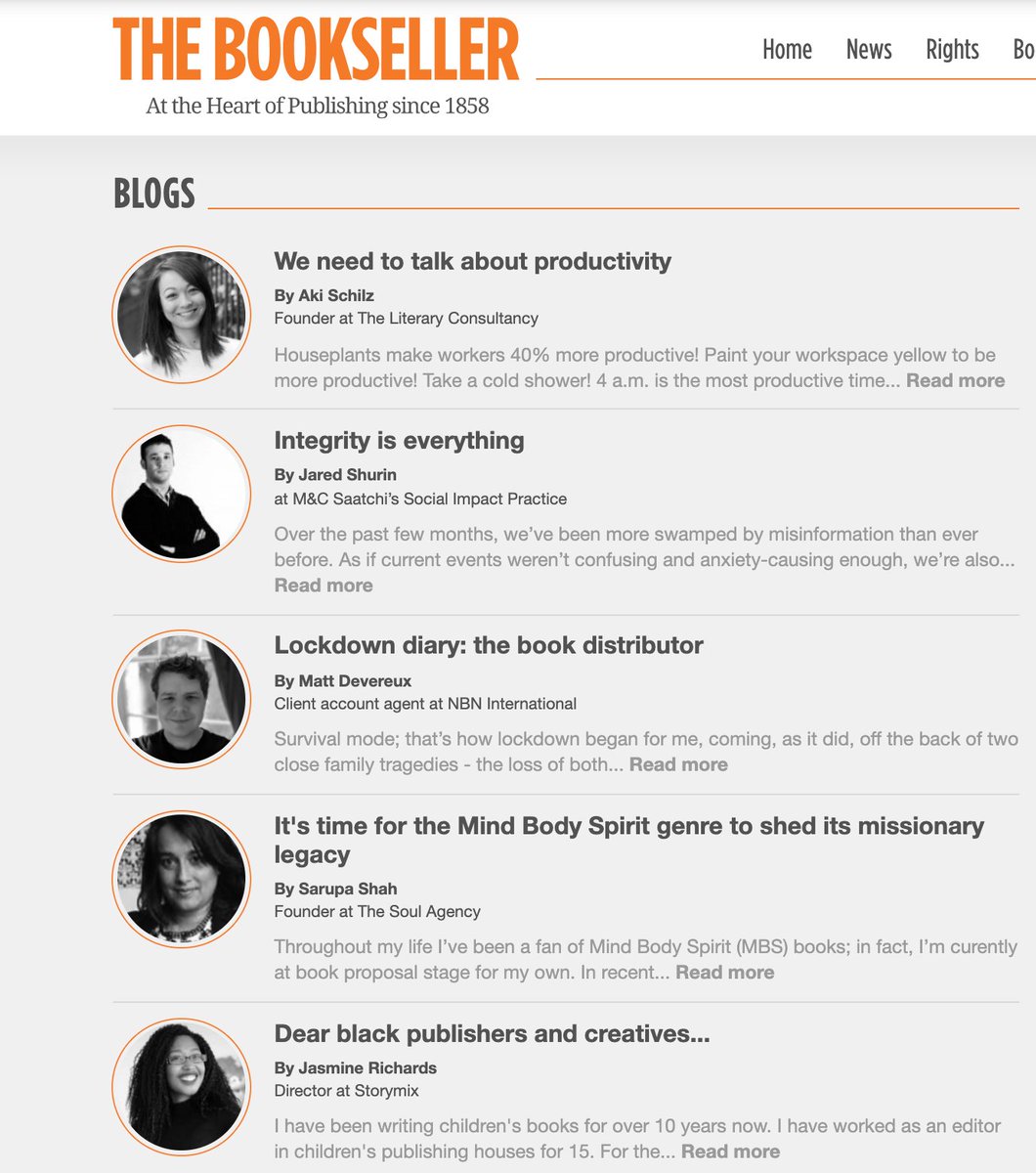 The Bookseller On Twitter Don T Miss The Bookseller Blogs From Akischilz We Need To Talk About Productivity To The Lockdown Diaries And Jrichardsauthor S Dear Black Publishers And Creatives Read Them Here Https T Co Zfmx2jvuq3