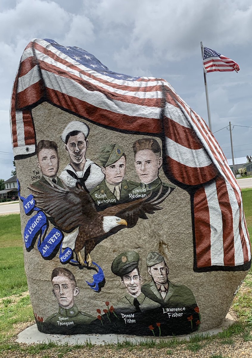 Looking for the Iowa Freedom rocks. One per county this one in Chickasaw.