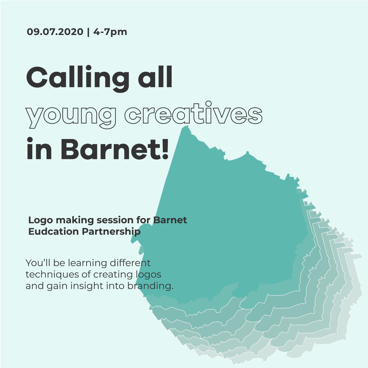 Are you a school/club/youth org based in Barnet? Here's a chance for young people to flex their creative muscles &amp; create a new logo for <a href="/BarnetCEP/">Barnet & Culture for Youth</a>. Join in on a logo &amp; branding workshop on 09.07.2020. #designeducation #youthproject #culturalhub #collaboration