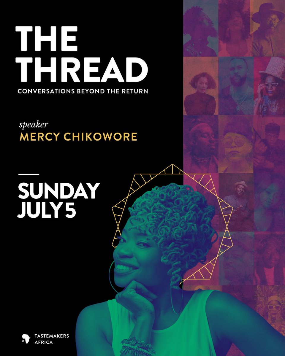 MercyC's tweet image. This Sunday July 5th I'm speaking at #TheThread- a virtual conference by @TstmkrsAfrica bringing leaders from the continent and the diaspora together to talk about how we win together. #WeAreTheThread

Register here: tstmk.rs/thethread5