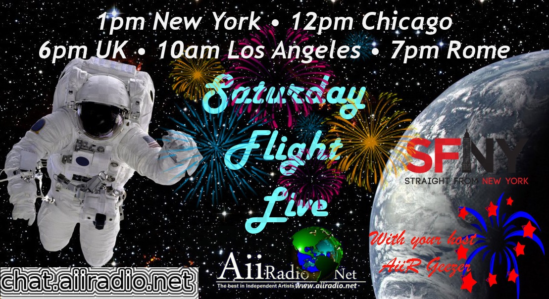 Listen Live 📻 ☞ https://aiiradio.net #AiiR
This Saturday, July 4th at 1pm New York • 10am L.A. • 6pm UK • 7pm Rome • 8pm Helsinki 🕐 
AiiRadio Presents Saturday Flight Live
Celebrate this Saturday with the AiiRadio Premiers of Avant-Garde Extreme Metaller The Outsider hailing from Mexico with tremendous cuts from the sophomore release 'From Ancient Gods and Forbidden Books', Nashville, Tennessee Rockers The Uneven with their incredible new single "Punching Bag" and Swedish Thrashers Intoxicate with face-melting tracks from their latest release 'Cross Contamination'!🤘
We'll also be featuring fantastic music from the likes of Stephen Pearcy [RATT], Riot V, Red Dragon Cartel, Subsignal, Lion Twin, Stargazery, The Ferrymen, Free Spirit, Prima Donna Rising, Eighty One Hundred, Stand Up Stacy, Lugnet, Heartlay, Renegade Cartel, One Hour Hell, Wallop, First Signal, The Ragged Saints, War Dogs, Halls Of Oblivion, Stew and more spectacular independent artists from around the globe!🌏