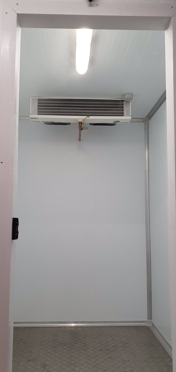 RefrigNorwest's tweet photo. A dual @PolysecColdroom &amp; deep freeze room completed today in Caernarfon using @DanfossCool Optyma condensing units and control panels and Searle evaporators https://t.co/B0ofrOWjCt