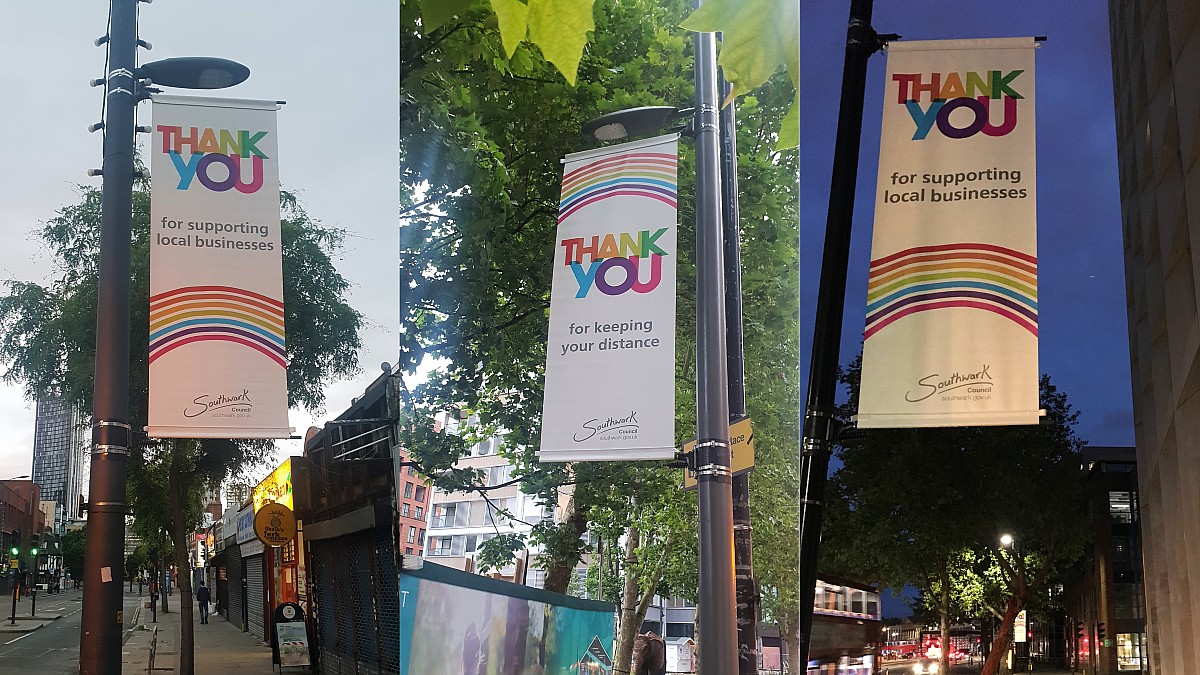 lb_southwark's tweet photo. Thank you

• Key workers
• Businesses
• Residents
• Community groups
• Charities
• Council staff

For supporting each other, following the lockdown restrictions and saving lives. We've still some way to go but #SouthwarkTogether https://t.co/OBnzeBTtt0