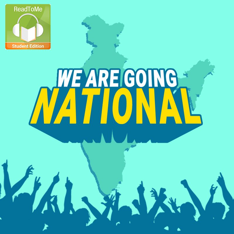 ReadToMe_EdTech's tweet photo. WE ARE GOING NATIONAL!
Yes, you heard it right! The #ReadToMe Student Edition is going national.
Now students across the country will be able to access their NCERT #EnglishTextbooks on the ReadToMe Student Edition App - https://t.co/Uw2SO6ROUl
#EdTech #LearningAtHome #DigitalEd https://t.co/3wnLcsZhJC