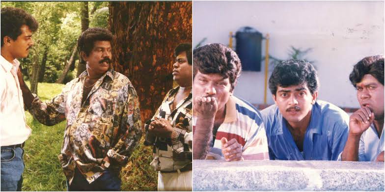 தல, செந்தில் கவுண்டமணியுடன் நடித்த முதல் படம். தலயின் அப்பாவாக நடித்த மணிவண்ணணே வசனகர்த்தா. #Valimai