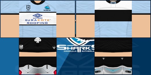 NRLRoblox's tweet image. Cronulla Sharks S7 Kit has just been released!

Here is the preview and the link to the kit.
web.roblox.com/catalog/527230…