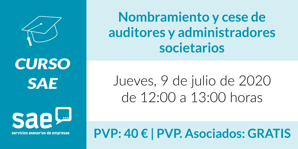 ✅ ¿Cómo nombrar o cesar a una administrador societario?
✅ ¿Es lo mismo que el administrador esté conforme con su cese a que no?
✅ ¿Una dimisión es igual que un cese?
Estas y otras cuestiones de interés serán analizadas en nuestra próxima formación: bit.ly/2YVDqND