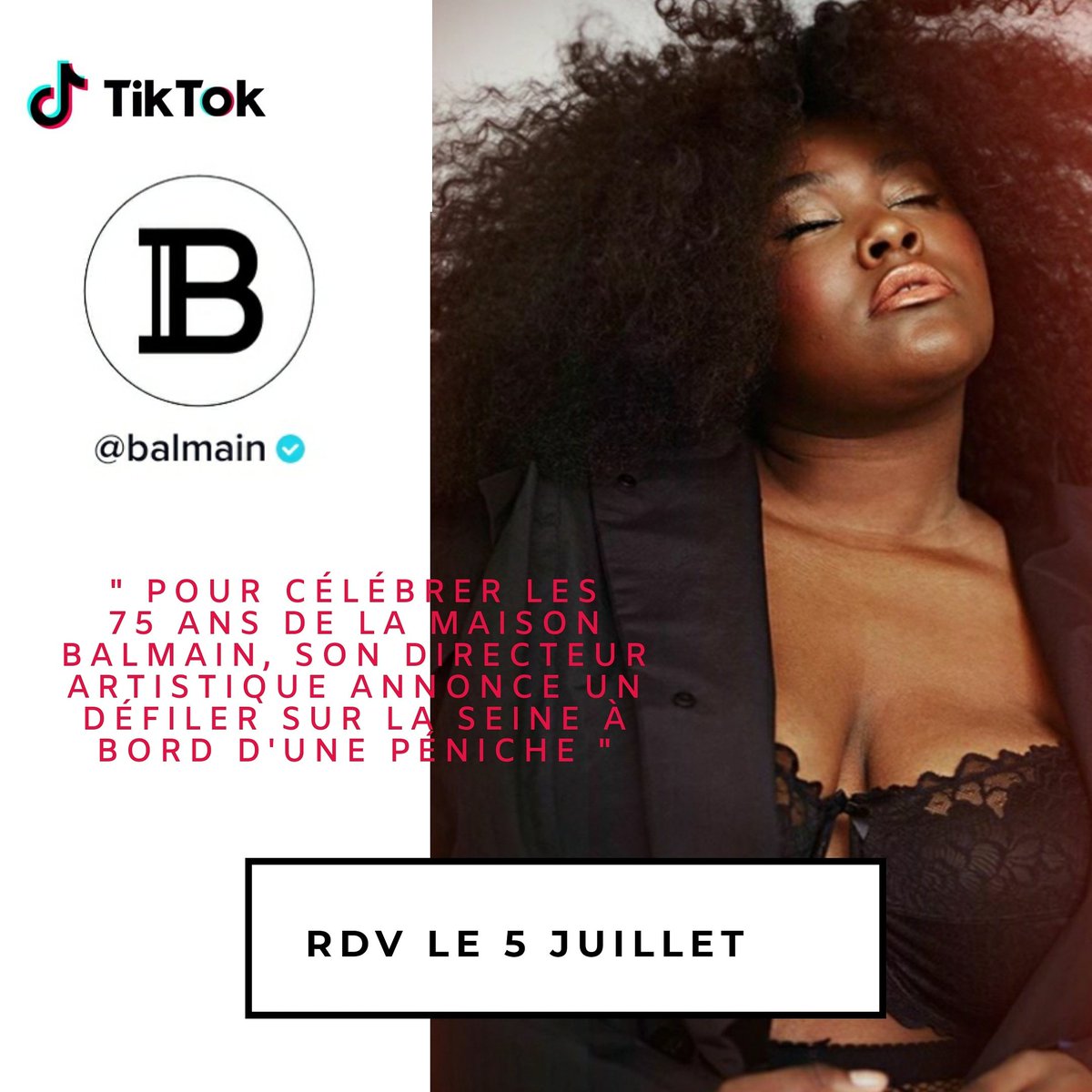 fcyseult's tweet photo. RDV le 5 Juillet prochain pour le défiler @Balmain mêlant mode et musique avec @yseultofficiel pour un concert exceptionnel. Le tout sera visible en direct sur @tiktok_France :-))
#yseult #y #ymusic #yconcert #mode #balmain #enjoy #paris https://t.co/LThi3r4HCD