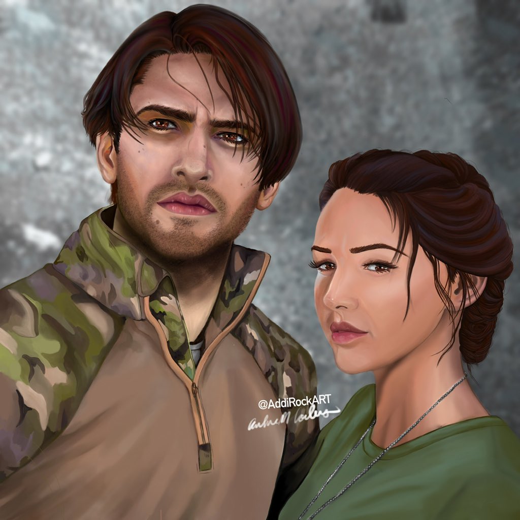addirockart's tweet photo. HarteSquad, save 2020, #BringBackElvis @TonyGrounds 

[portrait of @lucapasqualino and @michkeegan as SAS Captain #ElvisHarte, and Sergeant #GeorgieLane, from an original animation] 

(@Procreate #digitalart #portrait #bbcourgirl #michellekeegan #lucapasqualino #lukepasqualino) https://t.co/B1Yxw9oeZb