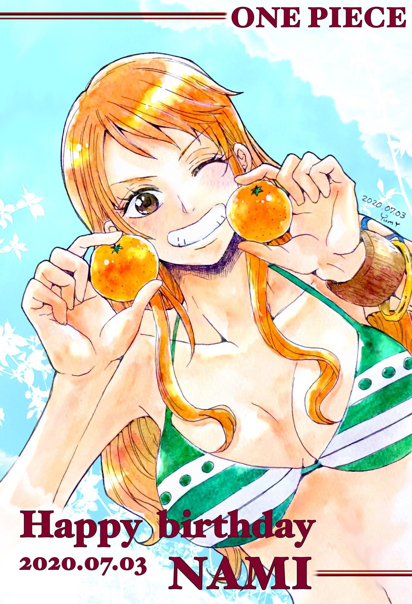 Yumi 低浮上中 ナミさんお誕生日おめでとう 今年はみかんsmile ナミ誕生祭 T Co Vhf38bgrje Twitter